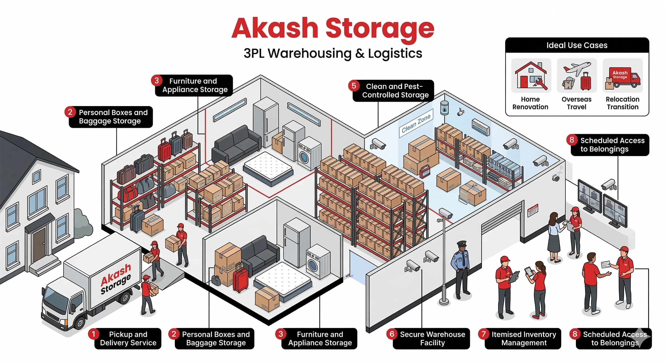 Personal Items Storage infographic